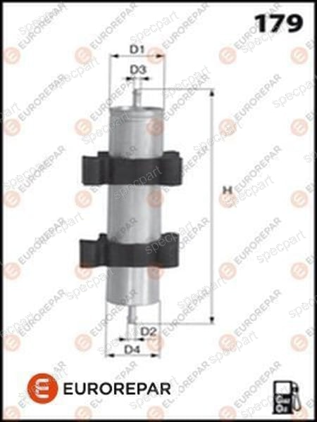 Filtre à carburant AUDI VW EUROREPAR 1611658280