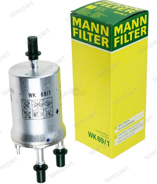 Filtre à Carburant 3 bars VW AUDI SEAT SKODA MANN WK69/1 MISFAT E100/3