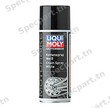 Liqui Moly Motorbike Graisse chaîne en aérosol, blanche (400ml)