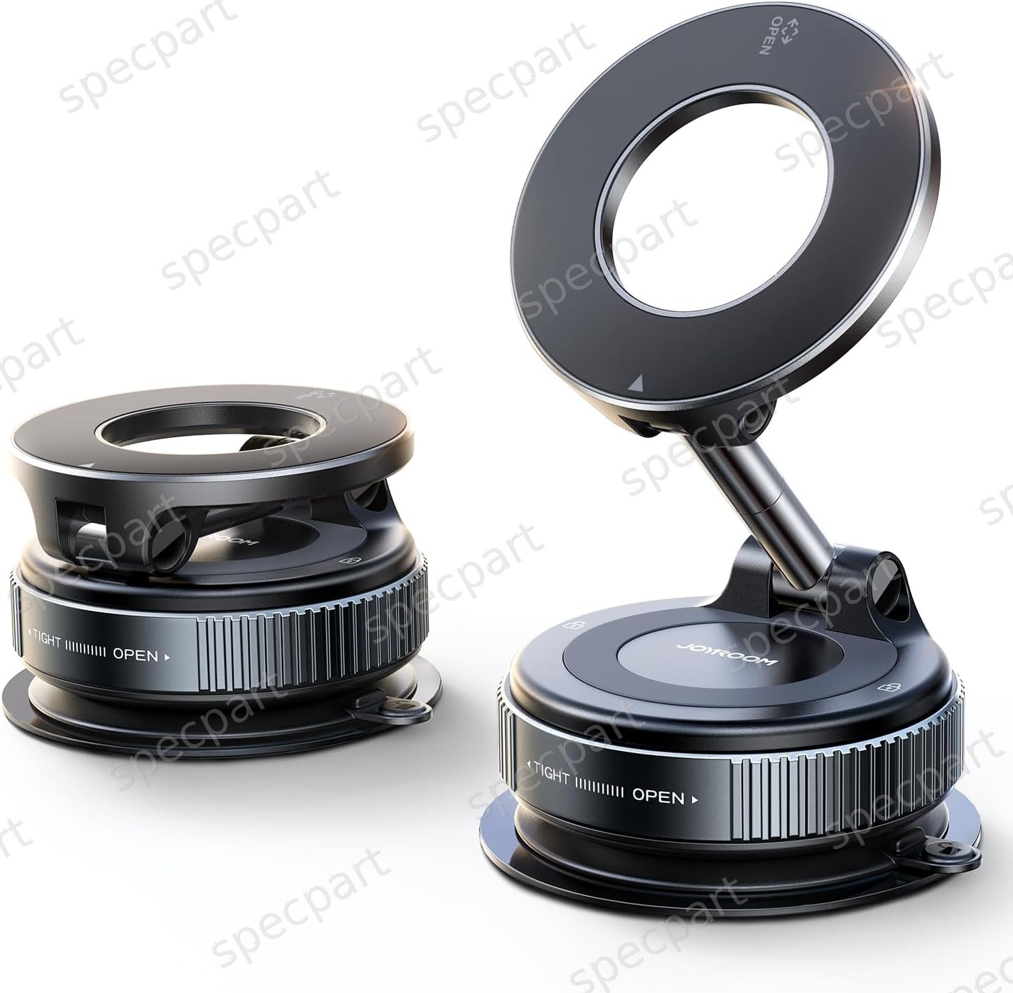 Support de téléphone magnétique JOYROOM pour voiture avec ventouse et bras métallique ajustable à 360°