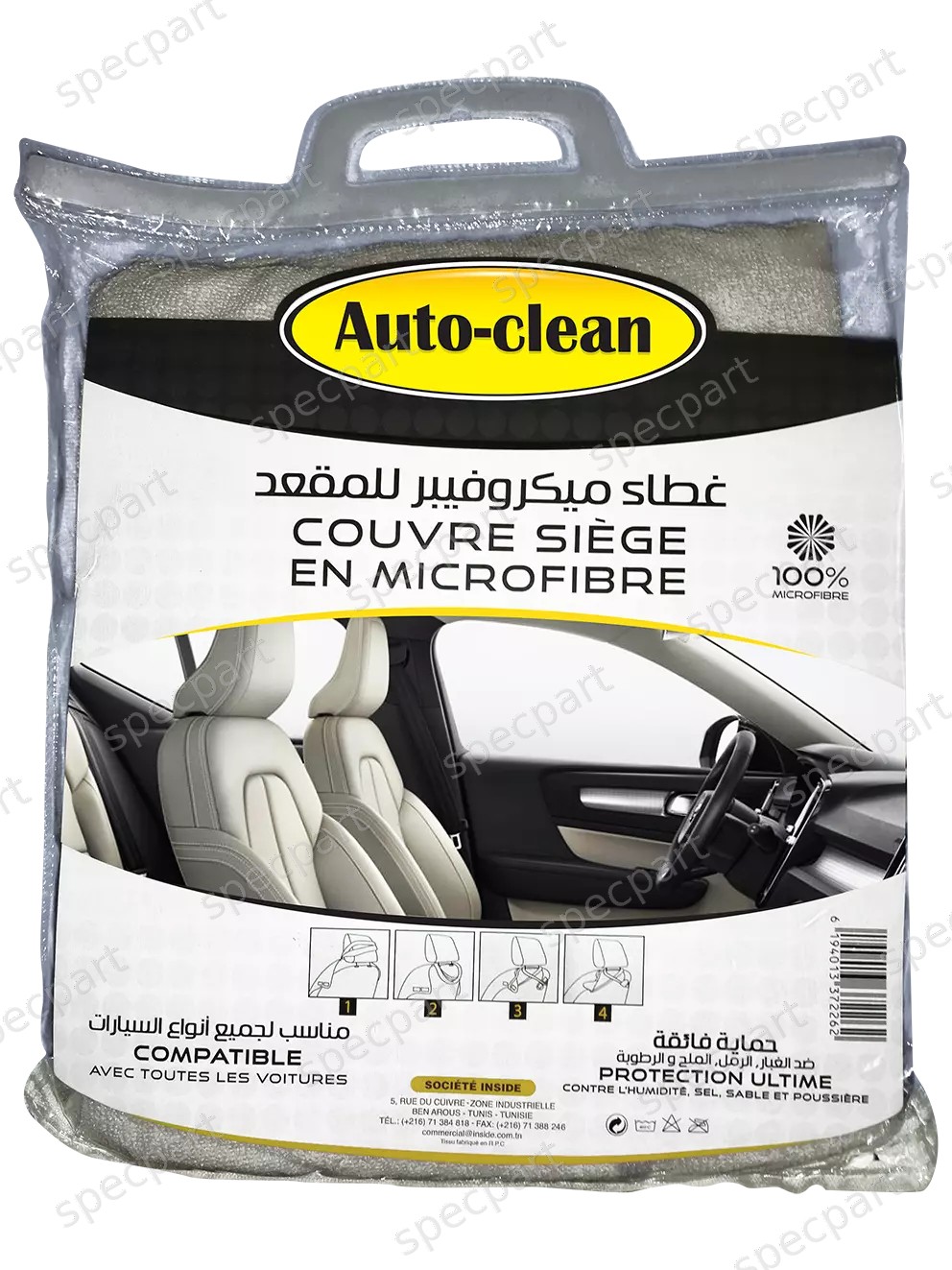 Auto-clean Couvre Siége microfibre
