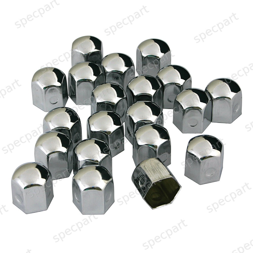 Chromed Caps, couvre-boulons en acier chromé – Ø 17 et 19mm