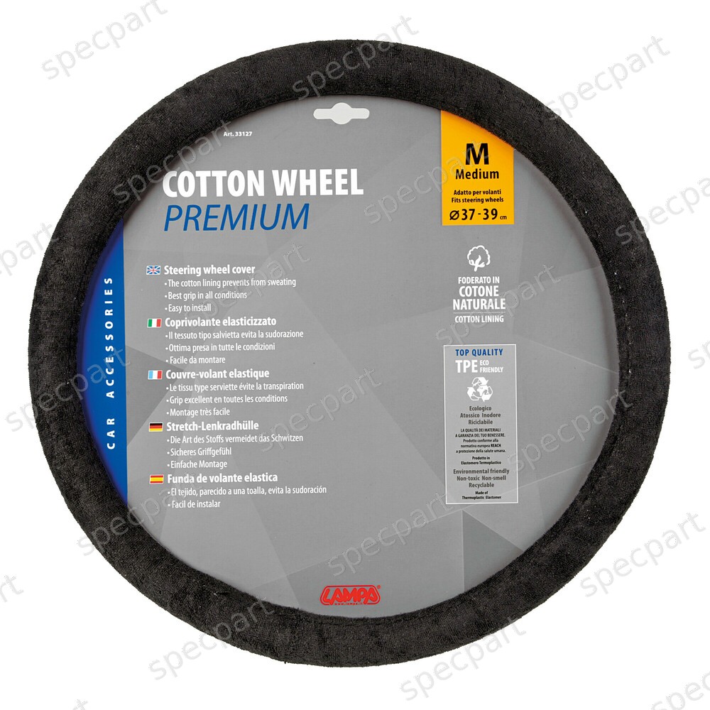 Cotton Wheel, couvre-volant en coton – M – Ø 37/39 cm