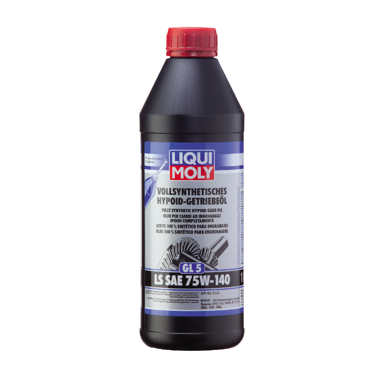 Huile de boîte hypoïde entiè­re­ment synthé­tique (GL5) LS SAE 75W-140 (1L)