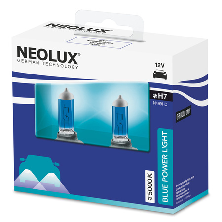 NEOLUX KIT H7 Power Light Bleue 80 W 12 V PX26d