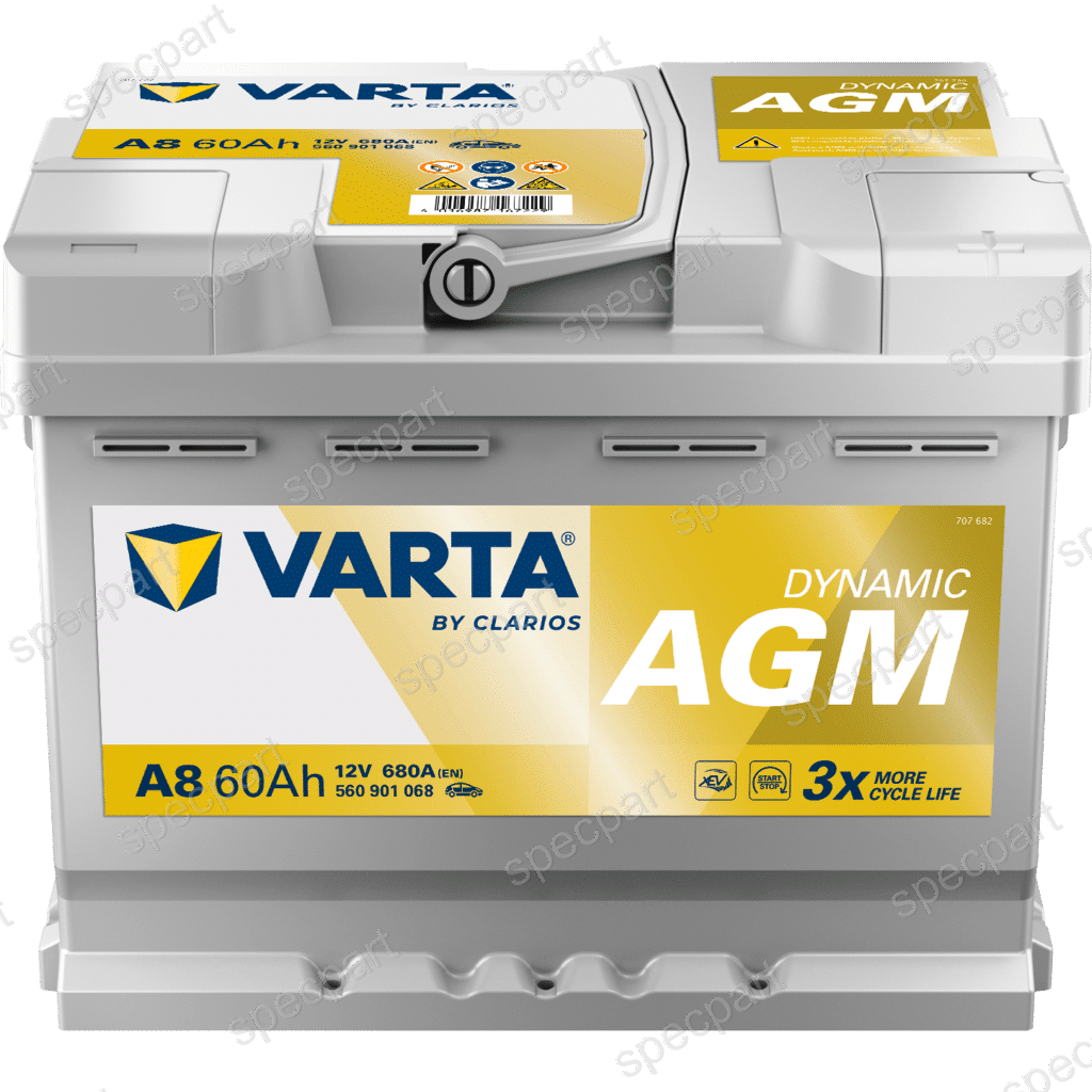 VARTA – Silver Dynamic AGM A8 L2 60 Ah 680A